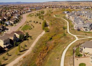 Trails and open space in Banning Lewis Ranch, Colorado Springs