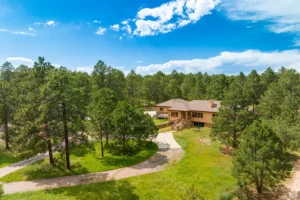 Wooded home on a spacious property in Black Forest, Colorado